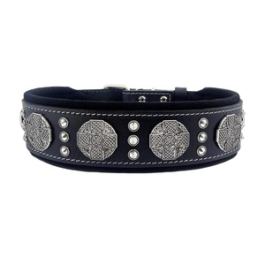 Top Indian Wholesale Manufacturer of Genuine Leather <b>Dog</b> <b>Collar</b> With Stud and Concho Decoration Top Supplier All Sizes Available - Product Image 4