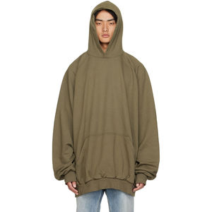 Sweat à capuche oversize en coton de haute qualité, style streetwear, ample, en molleton brodé, respirant, écologique, pour homme, hiver - Product Image 1