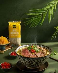 Nouilles de riz séchées OEM/ODM, emballage frais en sachet, qualité supérieure, 400g, 85% riz, 15% eau pure, Vietnam - Product Image 6