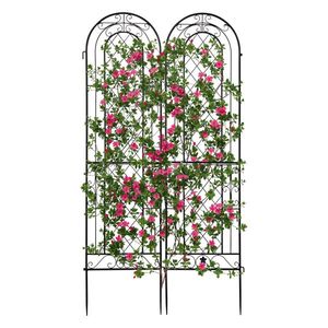 2 Pack Rustproof Iron Garden Trellis 16\" X 61\" Premium Fencing Trellis & Gates - Product Image 3