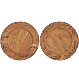Assiettes de présentation en bois pour fruits et aliments, lot de 4, de bonne qualité, écologiques - Product Image 3