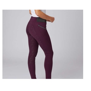 High Quality 4-way Stretch Horse Riding Breeches Leggings Tights Equestrian Wear Pants on Technical Fabric with Soft Feel - Product Image 2