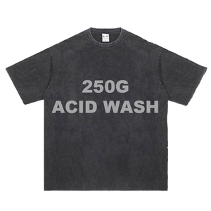 Camiseta de mezclilla de algodón extragrande para hombre, manga corta, cuello redondo, color liso, ajuste holgado informal, estilo lavado. - Product Image 2