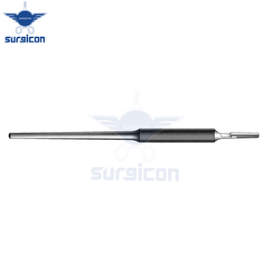 Cuchillo de Cirugía con Mango de Goma de 14.5 cm / 5-3/4 Pulgadas 3 Piezas de Mango Quirúrgico Reutilizable de Acero Inoxidable Redondo y Sólido para Cirugía Dental y Periodontal - Product Image 5