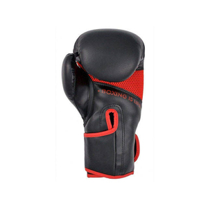Fabricant de gants d'entraînement de boxe professionnels en cuir noir et rouge avec logo personnalisé, pour le sparring et le Muay Thai - Product Image 6