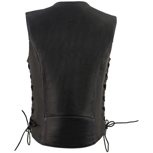 Veste Moto Courte en Cuir d'Agneau Noir pour Femme, Style Perfecto, Col Montant, Sans Manches, avec Logo sur le Devant, en Coton – Grande Vente - Product Image 2