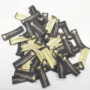 Étiquettes tissées de haute qualité pour sacs à main, étiquettes de marque personnalisées, étiquettes tissées en corde pour meubles, étiquettes principales tissées personnalisées pour vêtements (pour manches) - Product Image 2