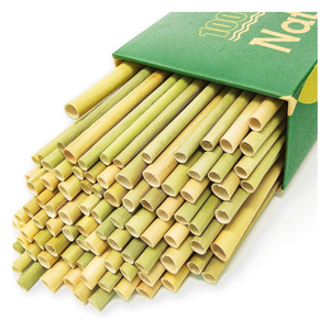 Bán Buôn Phân Hủy Sinh Học Cỏ Rơm Reed Tre Tự Nhiên Ống Hút Uống Ống Hút Cho Trà Bong Bóng - Product Image 5