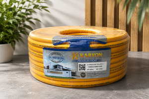 Manguera Flexible de PVC Amarillo de Alta Presión Reforzada para Compresor de Aire y Herramientas Neumáticas, 8.5mm DI, 100m de Longitud, Duradera y Confiable - Product Image 1