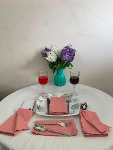 Wholesale Indian Handmade Cotton <b>Linen</b> Napkins Beautiful Dusty Pink Color High Soft Customizable Square Simple Design Wedding - Product Image 5