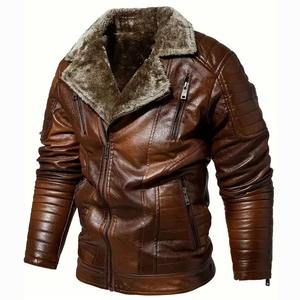 Chaqueta de Cuero para Hombre de Primera Calidad, Estilo Casual, Color Sólido, Ropa Urbana, Nueva Moda, Cómoda, Cuero Genuino - Product Image 2