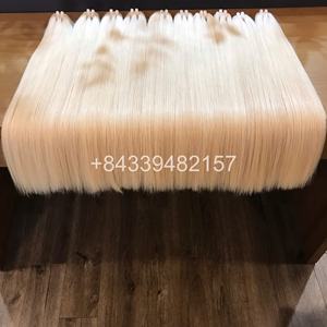 Extensiones de cabello humano blanqueado Rubio vietnamita recto crudo Premium misma cutícula alineada Super doble dibujado - Product Image 6