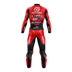 Pol espargaro gasgas Tech3แทร็ครถจักรยานยนต์แข่งหนังสีแดง1ชิ้นชุดจั๊มสูท/ขี่หนังวัว/จิงโจ้ motocp เกียร์ traje CE - Product Image 2