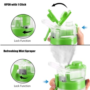 Bouteille d'eau intelligente pour les enfants et les enfants pour la rentrée mister spray et boisson et stockage Bouteille pour enfants 3-en-1 - Product Image 2