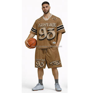 Camiseta de Fútbol Americano Personalizada al por Mayor, Sublimada, para Hombre, Talla Grande, Manga Corta, Servicio OEM, Transpirable, Antibacteriana - Product Image 4