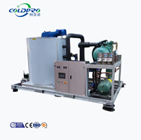 Machine à glace en flocons COLDPRO 10 tonnes, refroidie par eau, pour usine à glace