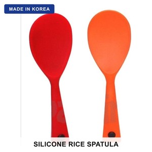 Spatola Coreana in Silicone per Riso 22cm Rossa, Resistente al Calore, Cucchiaio da Cucina, Raschietto Antiaderente per Saltare in Padella, Paletta da Cucina - Product Image 1