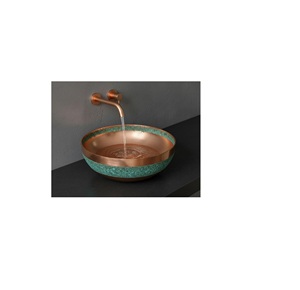 Sophisticated Copper <b>Wash</b> Basin <b>Hand</b> Hammered Metal Sink Stylish Bathroom Vessel For Luxury Decor <b>Settings</b> - Product Image 1