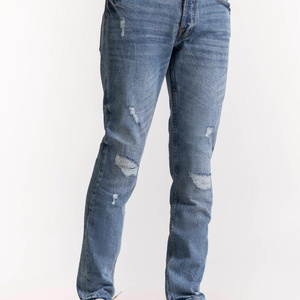Pantalones Vaqueros de Mezclilla para Hombre, Corte Regular, Casuales para el Día a Día, con Ajuste Moderno - Product Image 6