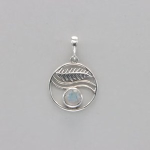 Pendentif Goutte d'Eau en Argent Sterling 925 avec Grenat et Rubis, Sertissage Clos, Bijou Classique Unisexe pour Usage Quotidien - Product Image 3