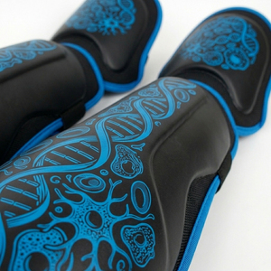 Protège-tibias professionnels en PU noirs, élastiques et ajustables avec fermeture auto-agrippante pour la boxe, équipement de protection pour adultes 2026 - Product Image 4