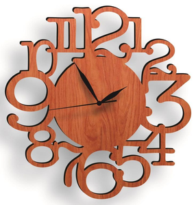 Customisable Solid Wood <b>Wall</b> <b>Clock</b> Modern Digital Design for Living Room by perfect enterprises - Product Image 1
