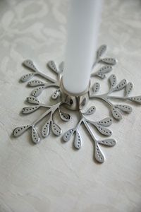 Star Shape Gold Candle Stick Holder Heat Resistant Home Decoration <b>Christmas</b> Use - Product Image 4