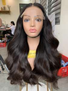 Remy Virgin Hair Vietnam Funmi Curl 10-30" Natural <b>Black</b> Mixed Texture Fashion Wave Bundles No Tangle Full End HD <b>Lace</b> Single - Product Image 3