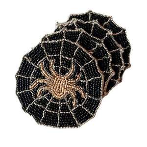 Premium Bohemian Design Beaded Cup Coasters Eco-Friendly <b>Scratch</b> Resistant for Coffee Table Handmade in India - Product Image 6