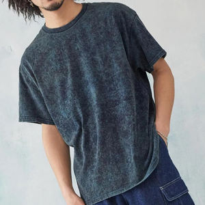 T-shirts homme effet délavé, coton, coupe classique, toucher doux, tissu respirant, usage quotidien décontracté, col rond. - Product Image 3