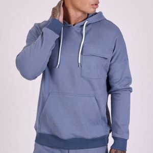 Conjunto Deportivo de 2 Piezas para Hombre, Nuevo Estilo, Color Sólido, Sudadera con Capucha, Chándal Informal con Capucha, Chándal de Manga Larga - Product Image 3