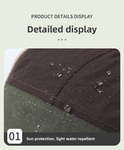 Gorras de 5 Paneles de Alta Calidad con Orificios Cortados a Láser, Visera Plana, Impermeables, para Deportes, Gorras Ligeras Personalizadas para Campamento - Product Image 6