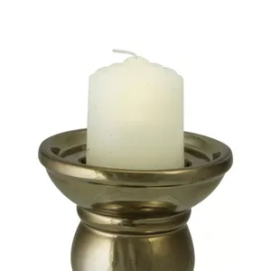 Decorative <b>Gold</b> Iron Candle Holder Premium Event Product CollectionModern Art Unique Iron Wood <b>Lantern</b> Candle Holder - Product Image 1