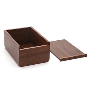 Wooden <b>Tissue</b> Box Household <b>Black</b> Walnut <b>Paper</b> Office Storage Carton Wholesale - Product Image 1