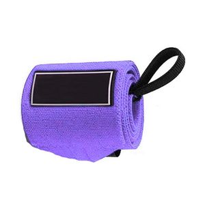 GAPE SPORTS Bandes de maintien pour poignets en polyester violet haute élasticité, unisexe, pour haltérophilie, soutien de gym, antidérapantes, réglables, avec crochet robuste - Product Image 4