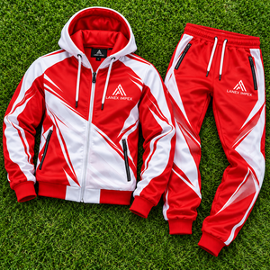 Ensemble de survêtement personnalisé par sublimation pour hommes, tenue de sport imprimée intégrale, veste et pantalon d'entraînement personnalisés pour équipe, basketball et gym - Product Image 6
