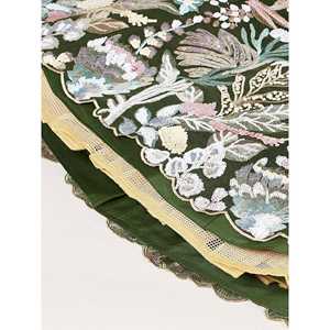 Merveilleux Paillettes Vert Olive Net Mehendi Wear Lehenga Choli - Product Image 3