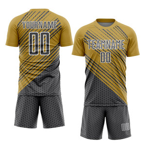 Ensembles d'uniformes de football personnalisables pour hommes, de haute qualité, 100 % polyester, disponibles à un prix raisonnable, OEM - Product Image 3
