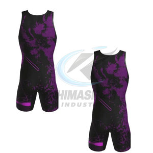 High Quality Spandex/Polyester Customizable Quick Dry Lightweight Wrestling <b>Singlet</b>-Latest Design Low MOQ for <b>Men</b> Adults - Product Image 5