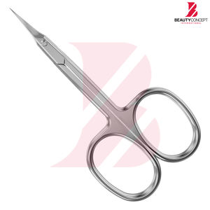 Ciseaux à cuticules courbés avec logo personnalisé, outils de manucure de qualité supérieure, ciseaux à ongles en acier inoxydable pour salon professionnel et usage domestique - Product Image 3