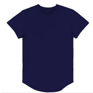 Custom Logo ODM Men's Cotton Twill Stand Collar Short Sleeve Comfortable Daily Style Solid Color T-Shirt - Product Image 4