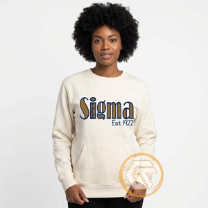 เสื้อผ้าฝ้ายฟลีซคุณภาพสูงสำหรับผู้หญิง ปักลาย Sigma Gamma Rho สำหรับฤดูใบไม้ร่วง/ฤดูหนาว  แบบสั่งทำพิเศษ เป็นมิตรกับสิ่งแวดล้อม ระบายอากาศได้ดี - Product Image 3