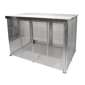 Magazzino per bombole di gas tipo GFC-M5/D-DF con tetto e porta a doppio battente con serratura - Product Image 1