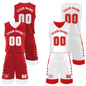 Durable <b>Athletic</b> Team Wear With Breathable Reversible Basketball Uniform Lightweight Jersey Shorts For Training - Product Image 1