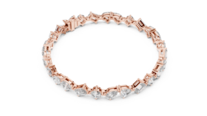 Brazalete Zara con Textura de Ojal y Diamantes en Oro de 14K - Product Image 3