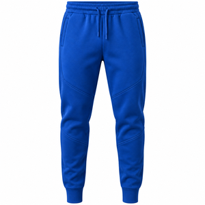 Pantalon de survêtement décontracté pour homme en molleton 100 % coton léger, anti-plis, taille mi-haute, tricoté élastique - Product Image 6