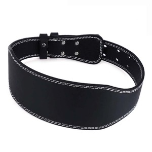 Ceinture de musculation en cuir unisexe avec boucle réglable pour l'entraînement de force et les séances de gym - Product Image 3