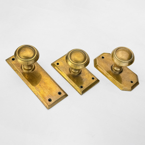 Regency Unlacquered <b>Brass</b> Dummy <b>Door</b> <b>Knob</b> <b>Antique</b> Style Decorative Non Turning Handle Classic Architectural Hardware - Product Image 1