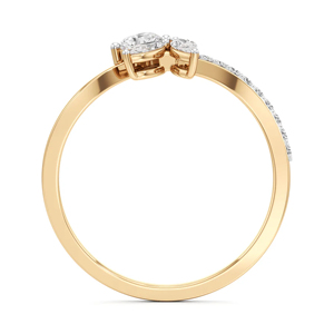 Oval Cut Diamond Engagement <b>Ring</b> In Yellow Gold Classic Style Women's Fine Jewelry - Product Image 3