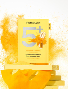 Mascarilla Facial Concentrada de Glutatión y Vitaminas Numbuzin No.5+ (10 Unidades) Blanqueadora para Todo Tipo de Piel - Product Image 3